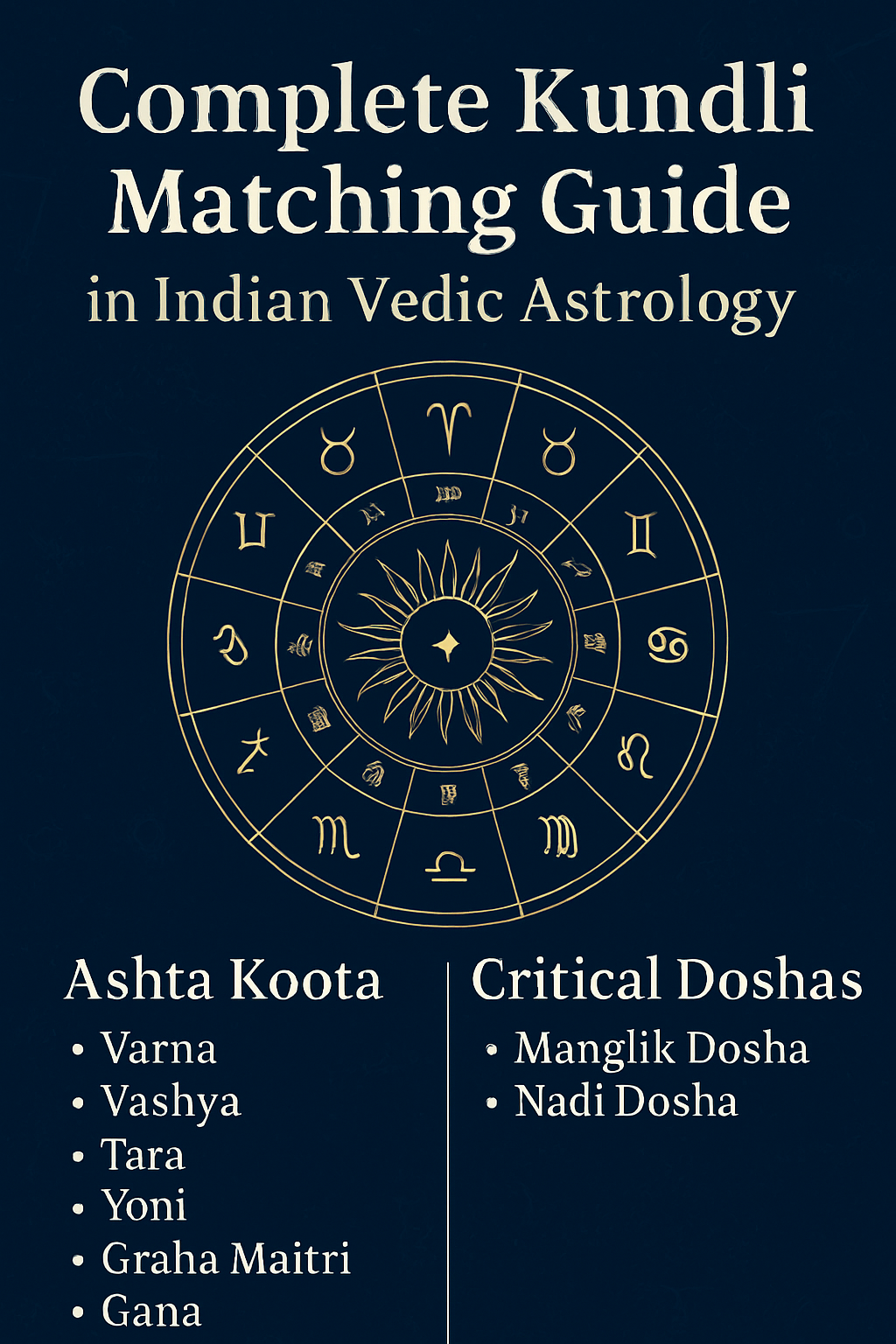 Complete Kundli Matching Guide in Indian Vedic Astrology